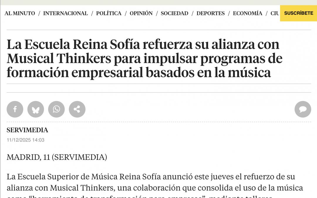 La Vanguardia: Una alianza que reinventa la formación empresarial a través de la música